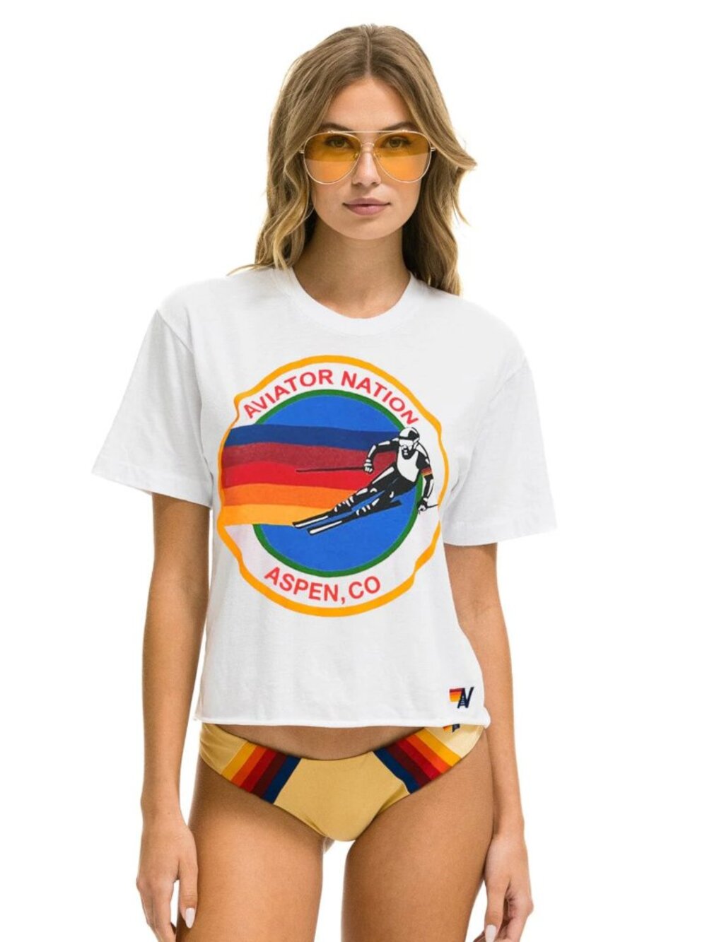 Aviator Nation Signature Aspen Boyfriend Tee